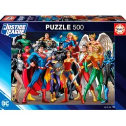 EDUCA Puzzles Y Construcciones|La Liga de la Justicia Puzzle 500 Piezas