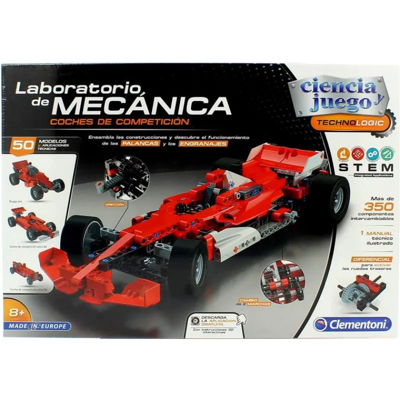 CLEMENTONI Laboratorio de Mecánica Formula 1- Juegos Y Juguetes Educativos