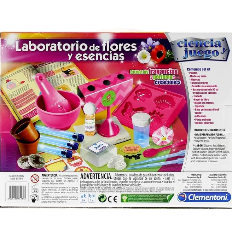 CLEMENTONI Juegos Y Juguetes Educativos|Laboratorio Flores y Esencias