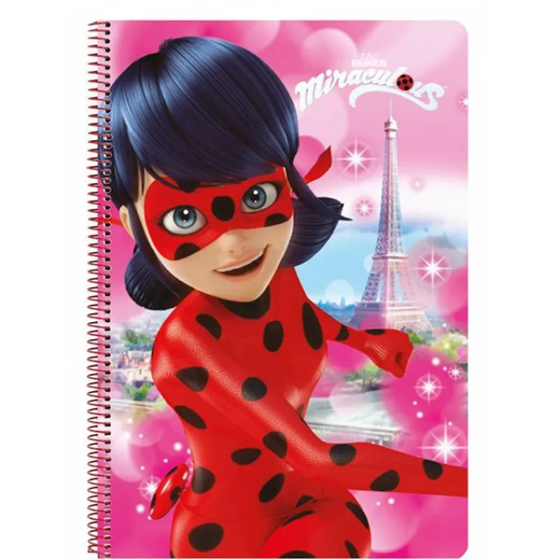 SAFTA Escolar|Ladybug Libreta Folio 80 Hojas