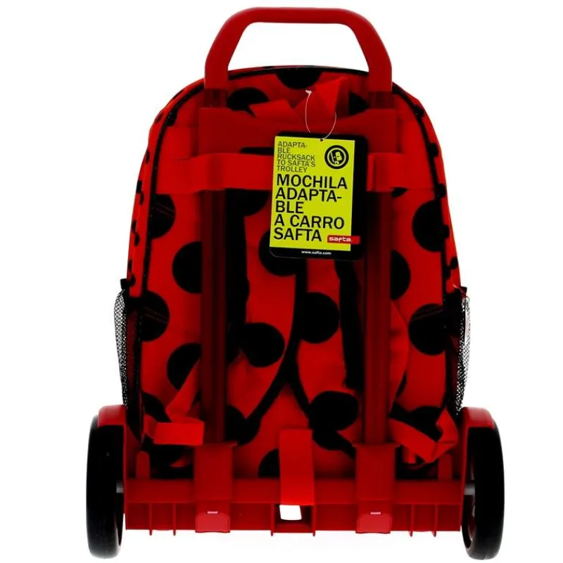 SAFTA Ladybug Mochila Grande con Trolley 42 cm- Escolar