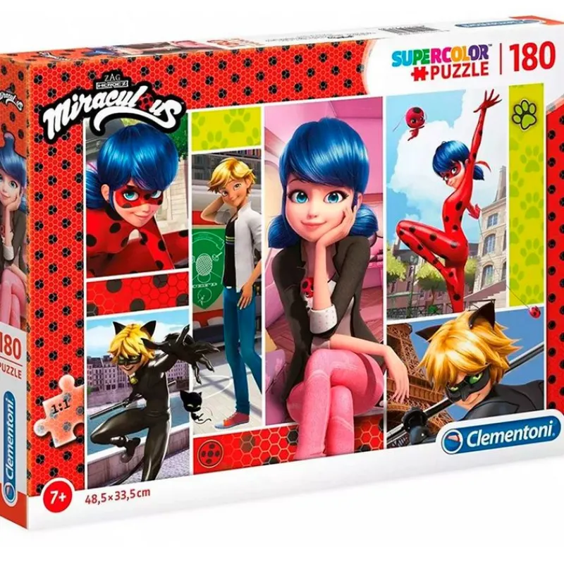 CLEMENTONI Puzzles Y Construcciones|Ladybug Puzzle 180 Piezas