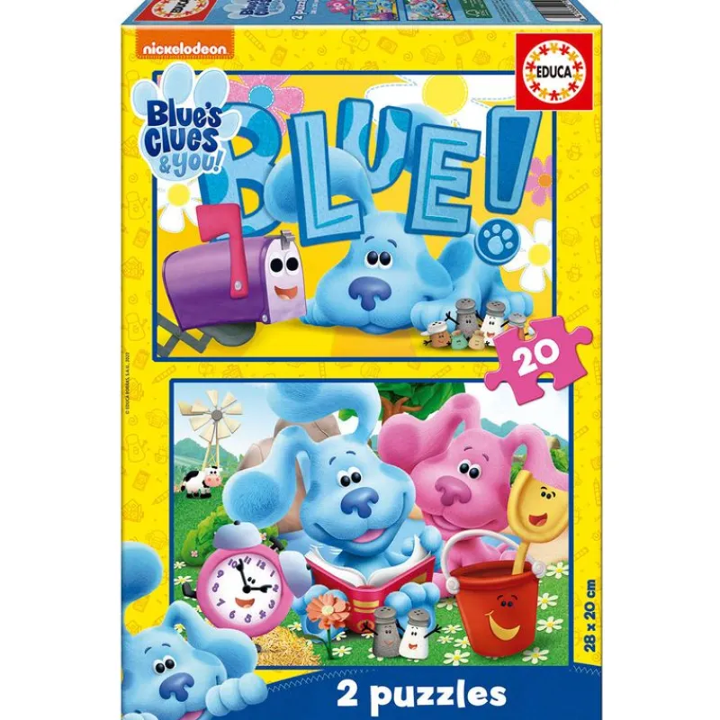 EDUCA Puzzles Y Construcciones|Las Pistas de Blue Puzzle 2x20 Piezas