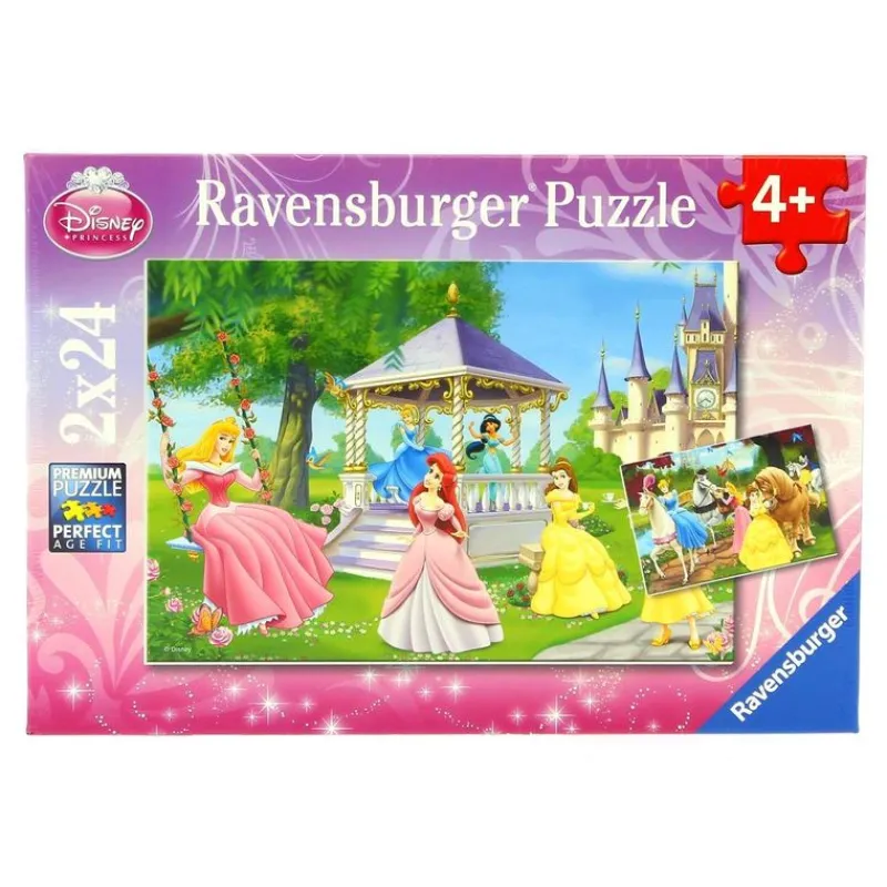 RAVENSBURGER Puzzles Y Construcciones|Las Princesas Disney Puzzle 2 x 24 Piezas