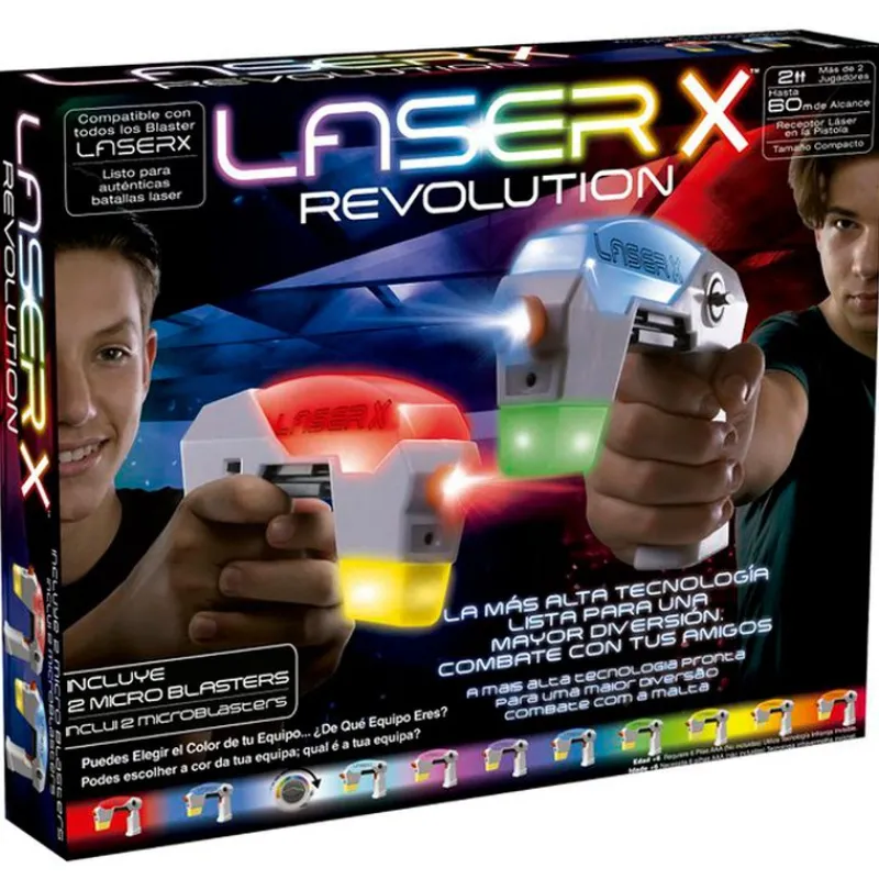 BIZAK Juegos Y Juguetes De Imitación|Laser X Revolution Pack Micro B2 Blaster