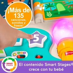 FISHER PRICE Primera Infancia Y Preescolar|Laugh & Learn Mesa de Actividades 4 en 1 y Caballete