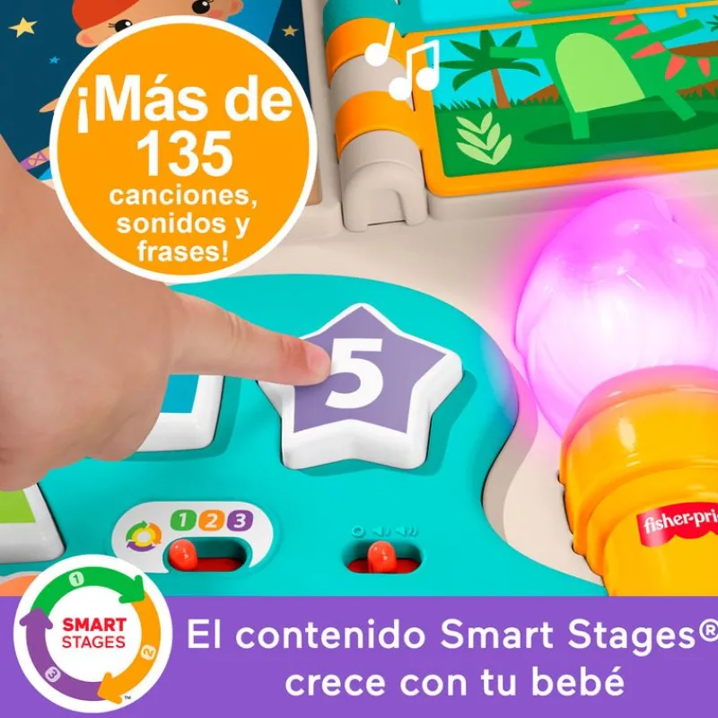 FISHER PRICE Primera Infancia Y Preescolar|Laugh & Learn Mesa de Actividades 4 en 1 y Caballete