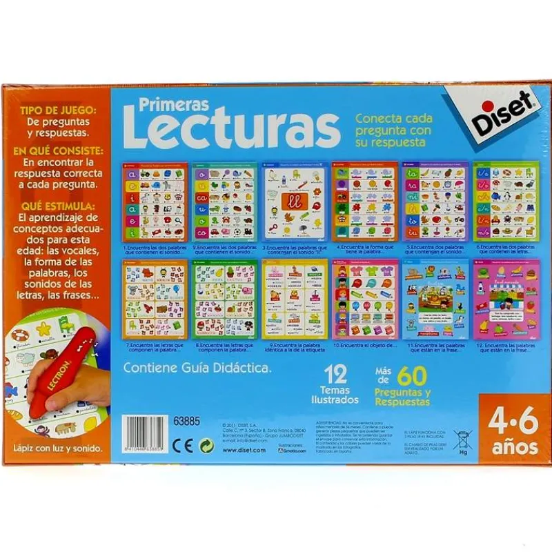 DISET Juegos Y Juguetes Educativos|Lectron Lápiz Primeras Lecturas