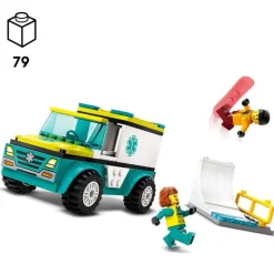 LEGO City Ambulancia de Emergencias y Chico Snow- Lego
