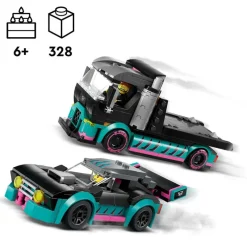 LEGO Lego|City Coche de Carreras y Camión de Transporte