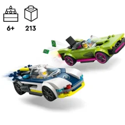 LEGO City Coche de Policía y Potente Deportivo- Lego