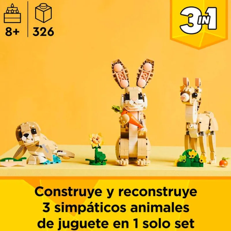 LEGO Creator 3 en 1 Lindo Conejito- Lego