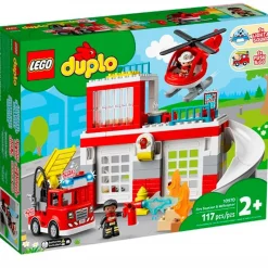 LEGO Lego|Duplo Parque de Bomberos y Helicóptero
