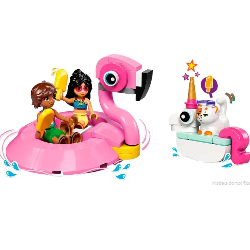 LEGO Friends Fiesta en la Piscina con Flamenco y Unicornio- Lego