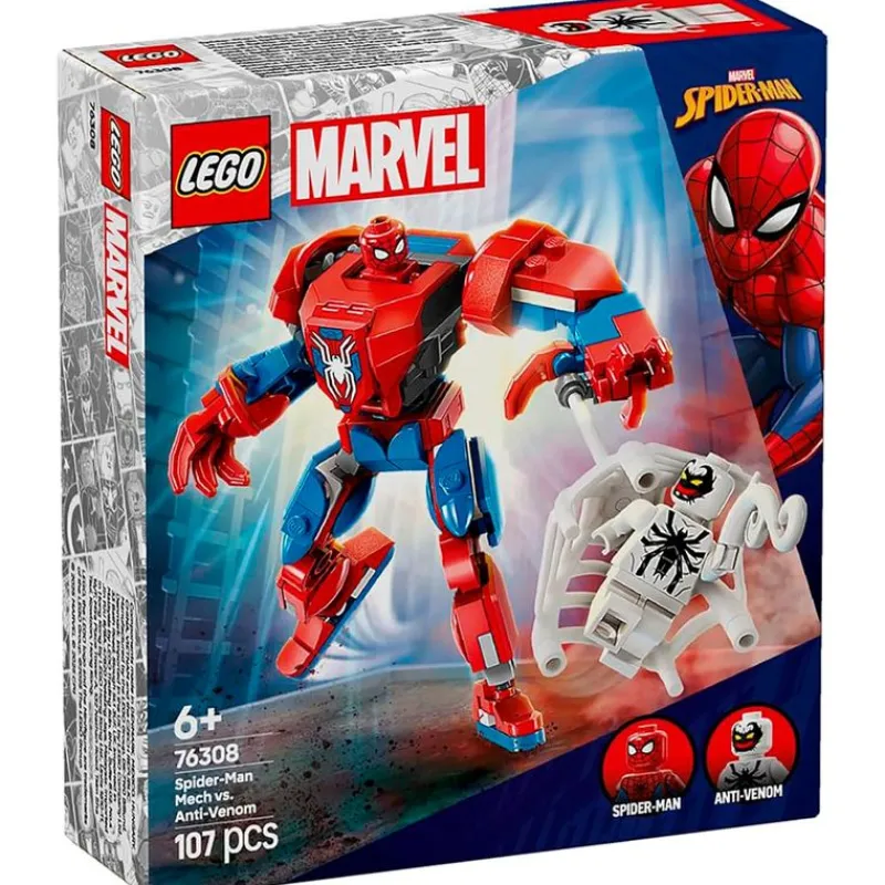 LEGO Marvel|Lego|Marvel Armadura Robótica de Spider-Man vs. el Anti-Venom