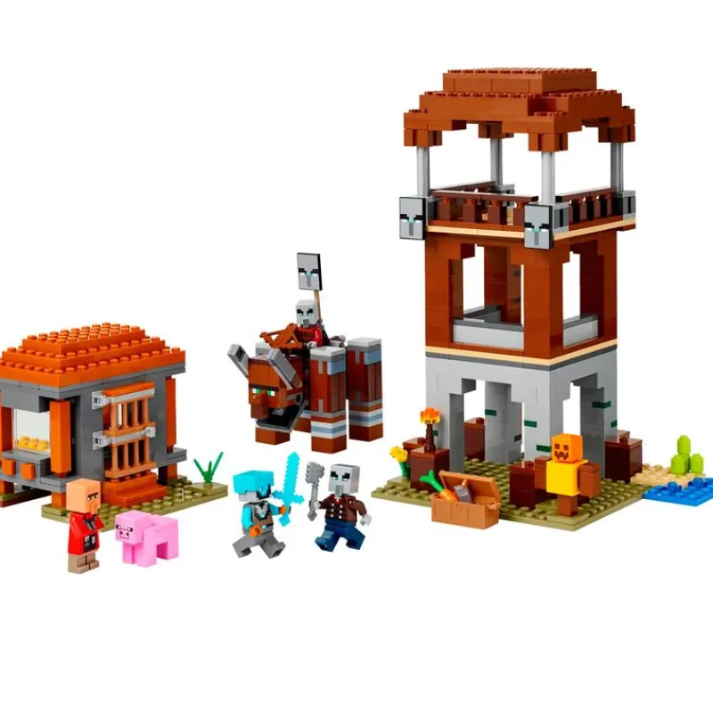 LEGO Lego Personajes|Lego|Minecraft El Puesto de Avanzada de los Saqueadores y el Devastador