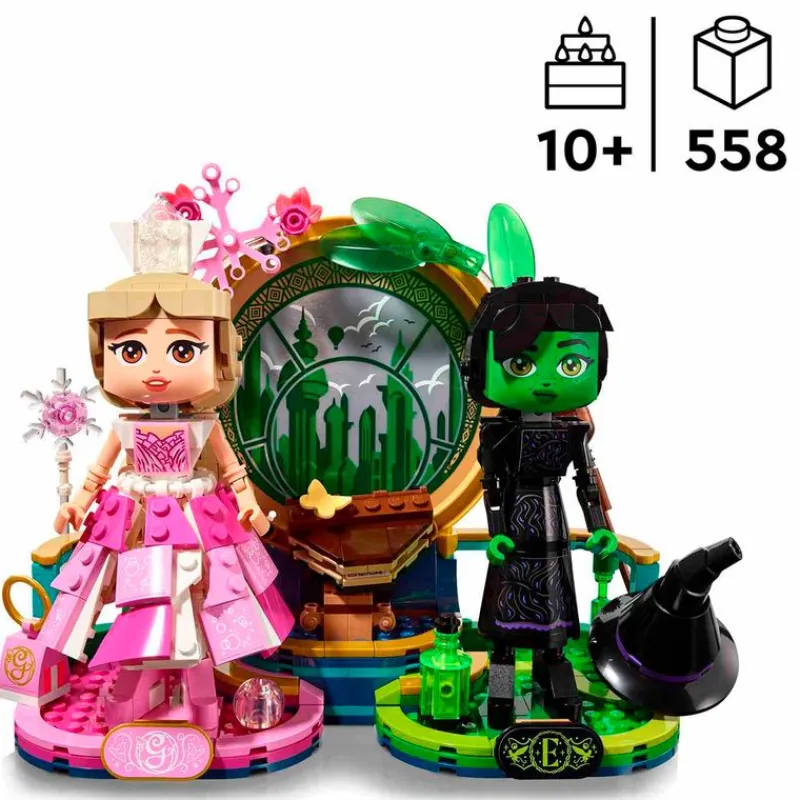 LEGO Wicked Figuras de Elphaba y Glinda- Lego
