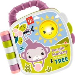 FISHER PRICE Primera Infancia Y Preescolar|Libro de Cuentos Musical del Monito Morado