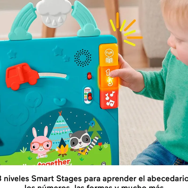 FISHER PRICE Primera Infancia Y Preescolar|Libro Interactivo de Historias Sienta y Levanta