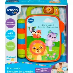 VTECH Libro Musical Descubre Los Animales- Primera Infancia Y Preescolar