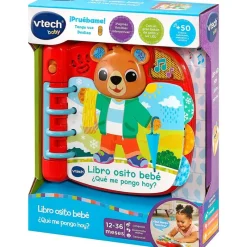 VTECH Primera Infancia Y Preescolar|Libro Osito Bebé ¿Qué Me Pongo Hoy?