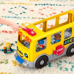 FISHER PRICE Primera Infancia Y Preescolar|Vehículos, Trenes Y Parkings|Little People Autobús Escolar Amarillo Grande