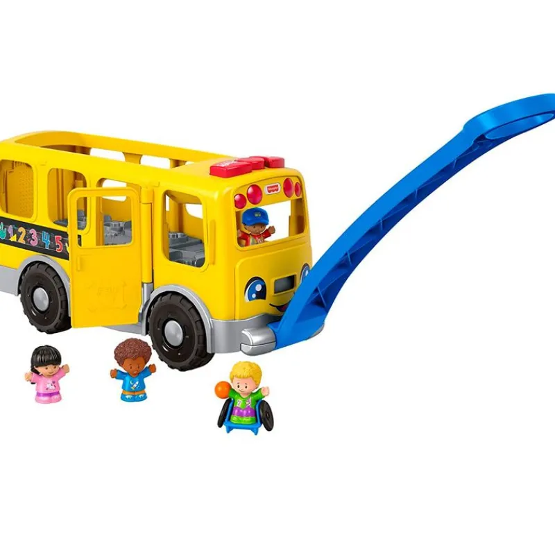 FISHER PRICE Primera Infancia Y Preescolar|Vehículos, Trenes Y Parkings|Little People Autobús Escolar Amarillo Grande