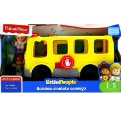 FISHER PRICE Primera Infancia Y Preescolar|Vehículos, Trenes Y Parkings|Little People Autobús Siéntate Conmigo.