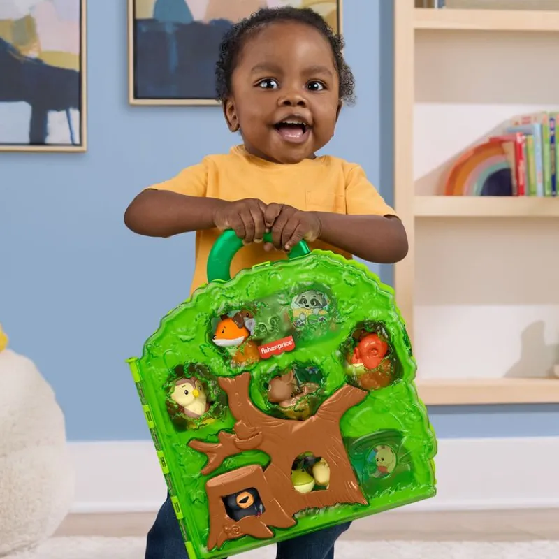 FISHER PRICE Little People Estuche portátil Amigos del Bosque- Primera Infancia Y Preescolar