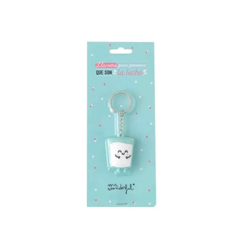 MR WONDERFUL Ropa Y Complementos|Llavero 3D Vaso de Leche