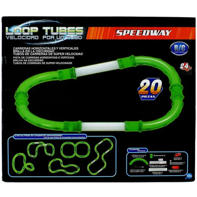 CIFE Loop Tubes Velocidad por un Tubo Pista Speedway- Vehículos, Trenes Y Parkings