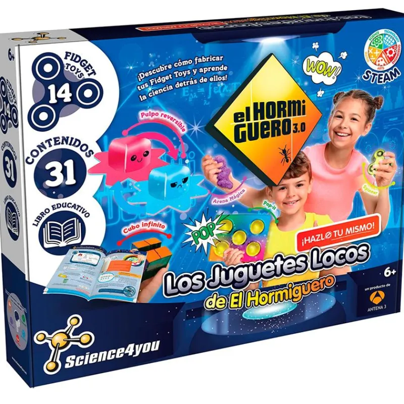 SCIENCE 4 YOU Los Juguetes Locos El Hormiguero Pack Fidget Toys- Juegos Y Juguetes Educativos
