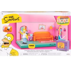 JAKKS PACIFIC Figuras Películas Y Series|Figuras Y Figuras De Acción|Los Simpson Playset Diorama Salón