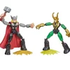 HASBRO Los Vengadores Bend and Flex Thor vs Loki- Figuras Y Figuras De Acción