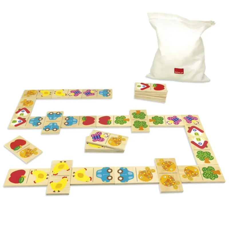 GOULA Macro Dominó de Madera- Juegos De Mesa