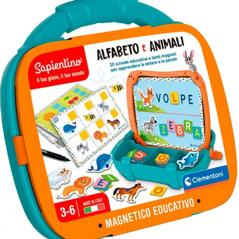 CLEMENTONI Juegos Y Juguetes Educativos|Maletín Abecedario Magnético Educativo