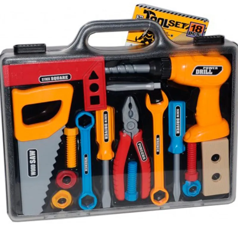 DRIM DISCOUNT Juegos Y Juguetes De Imitación|Maletín Herramientas 18 Piezas Infantil