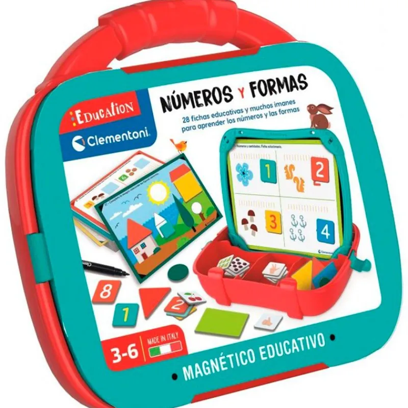 CLEMENTONI Juegos Y Juguetes Educativos|Maletín Números y Formas
