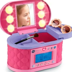 VTECH Juegos Y Juguetes De Imitación|Maletín Secreto de Maquillaje Joyero Interactivo