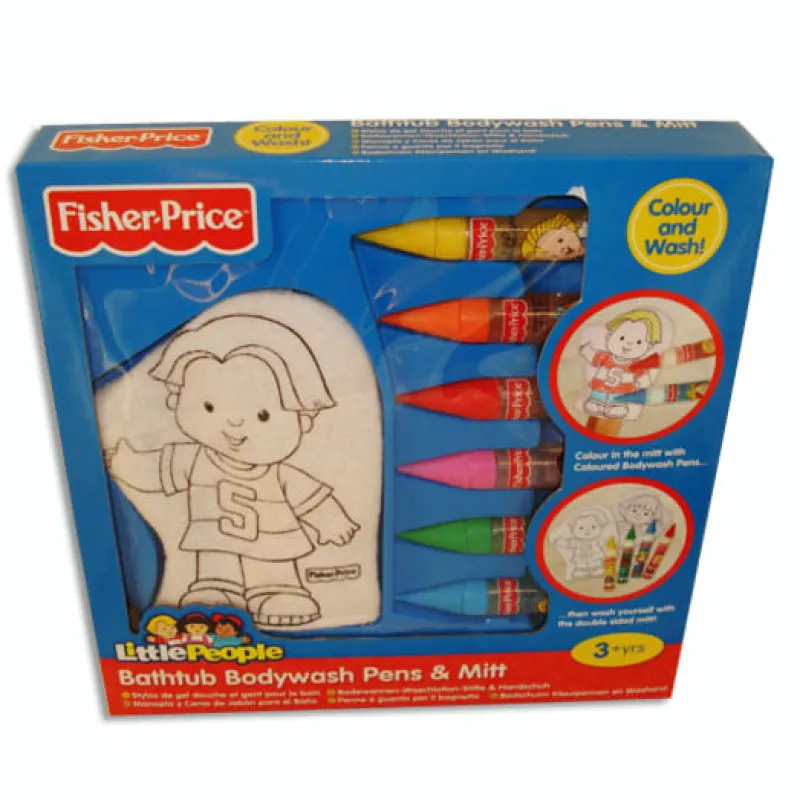 FISHER PRICE Juguetes De Baño|Manualidades|Manopla de baño con colores Little People