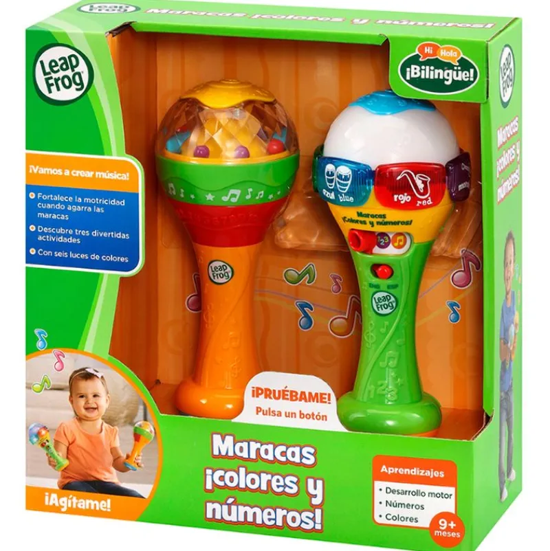 VTECH Instrumentos Musicales|Primera Infancia Y Preescolar|Maracas ¡Colores y Números!