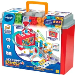 VTECH Marble Rush Circuito Canicas Interactivo Storage Box- Puzzles Y Construcciones|Primera Infancia Y Preescolar