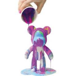 TOY PARTNER Manualidades|Marbleous Bear Crea tu Oso de Colores Neón