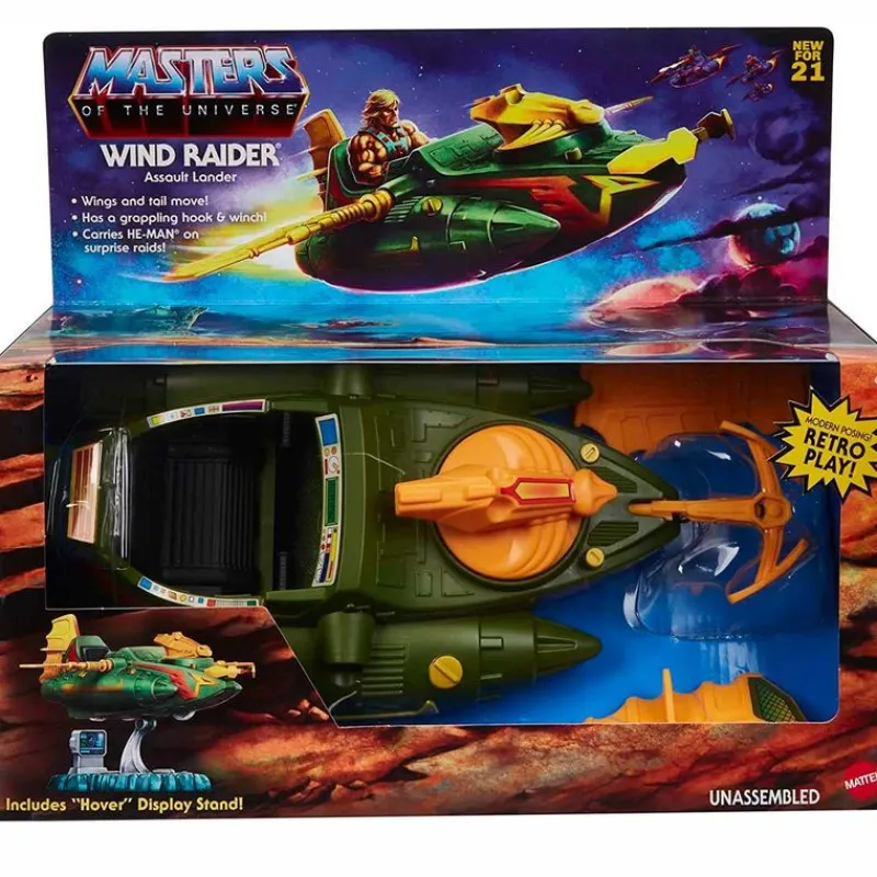 MATTEL Figuras Y Figuras De Acción|Masters del Universo Nave Wind Raider