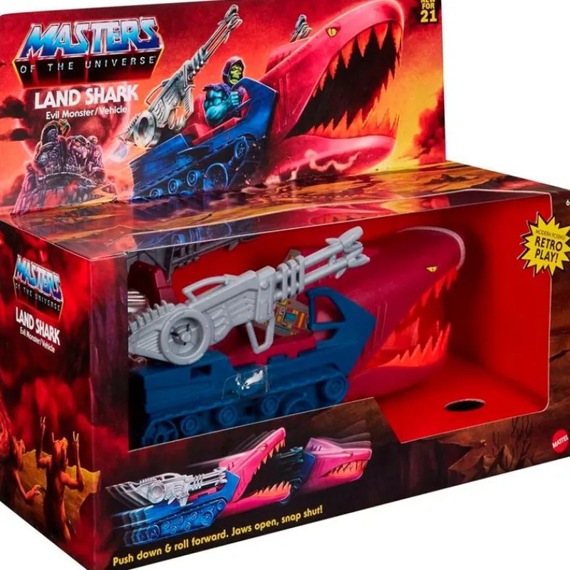 MATTEL Figuras Y Figuras De Acción|Masters del Universo Tanque Tiburón