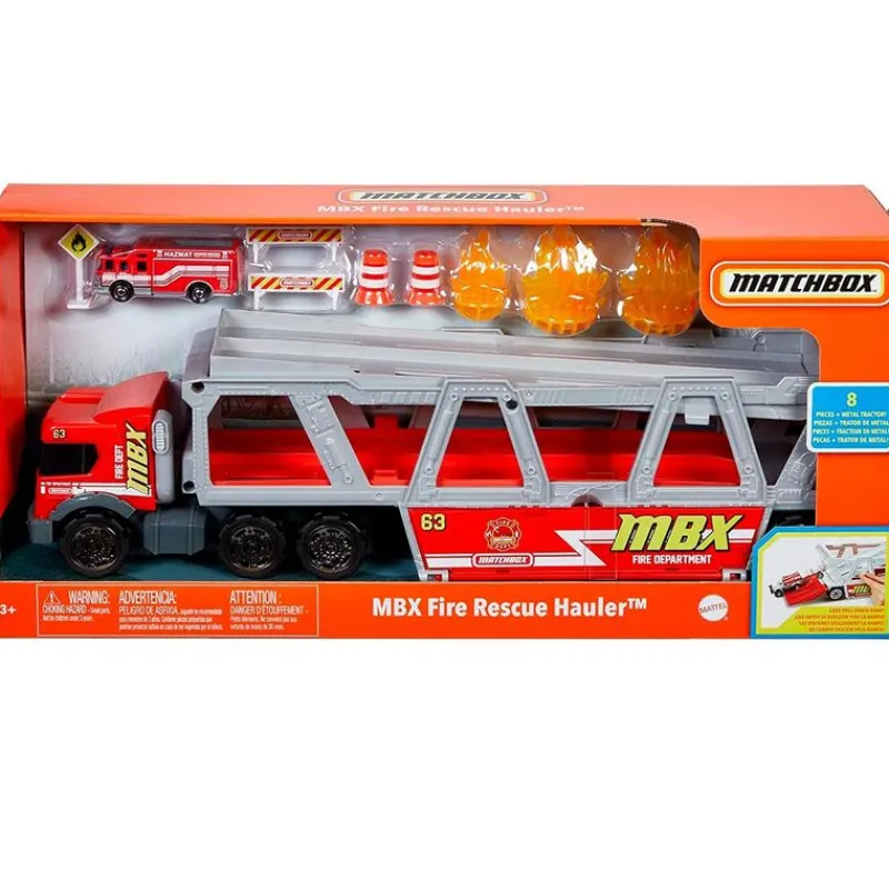 MATTEL Matchbox Camión Bomberos Rescate Fuego- Vehículos, Trenes Y Parkings