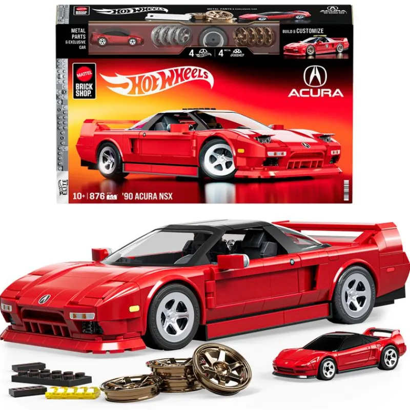 MATTEL Brick Shop Hot Wheels '90 Acura NSX Elite Series- Lego Architecture|Coches Otras Escalas