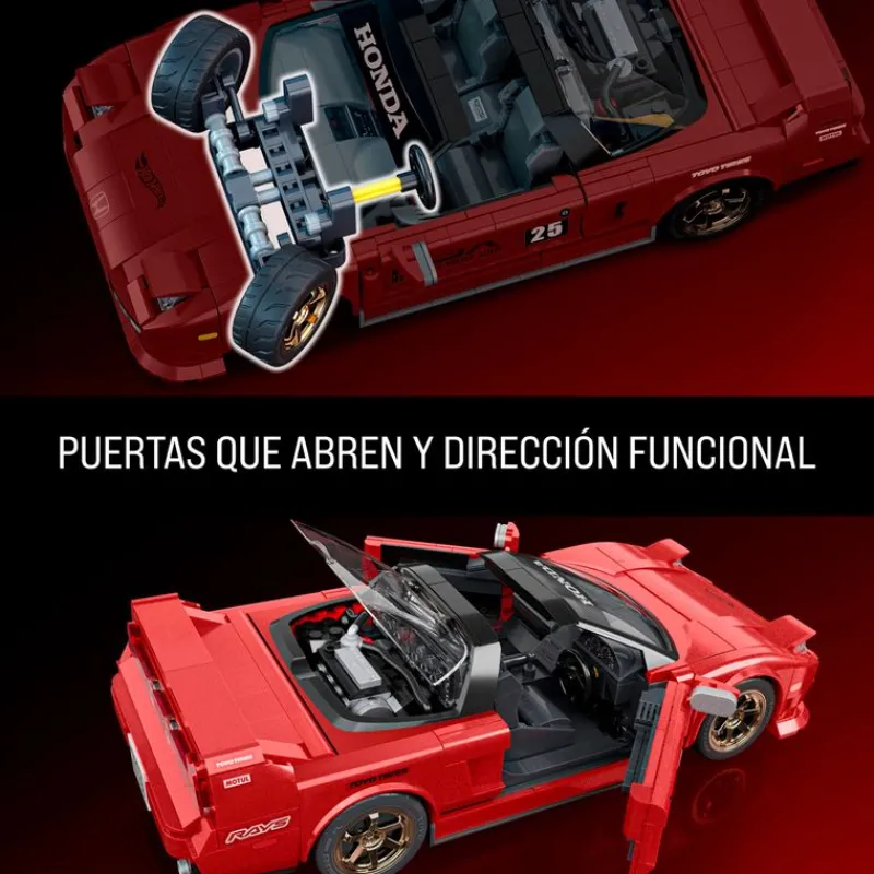 MATTEL Brick Shop Hot Wheels '90 Acura NSX Elite Series- Lego Architecture|Coches Otras Escalas