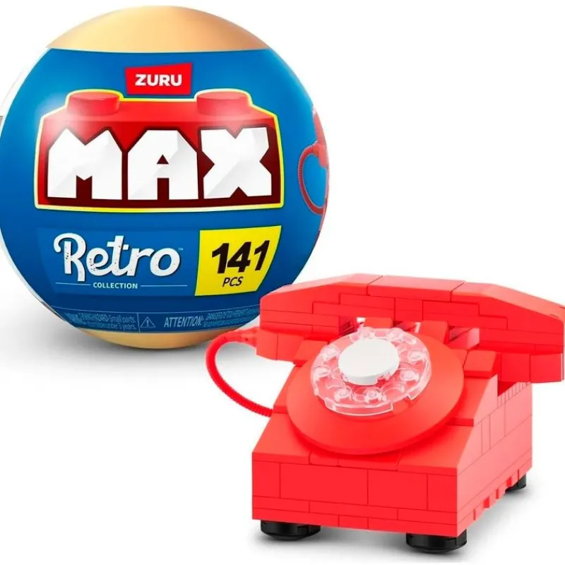 ZURU MAX Retro Bola Construcción Sorpresa- Manualidades