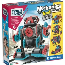 CLEMENTONI Mechanics Junior Robot- Juegos Y Juguetes Educativos